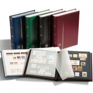 LEUCHTTURM. Кляссер (альбом для марок) формата А4, 32 белые страницы, ватированная обложка