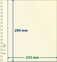 LINDNER. Двухсторонние листы системы dT-Blanco, 1 ячейка высотой 290 мм. Арт. dT802106P