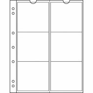 LEUCHTTURM. Листы NUMIS для 6 монет, Ø до 55 мм, 5 листов в упаковке. Арт. 330456