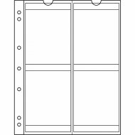 LEUCHTTURM. Листы NUMIS для 4 монет, Ø до 66 мм, 5 листов в упаковке. Арт. 321507