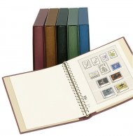 Альбом Lindner Elegant из кожи, Комплект из папки (арт. 1121) и защитной кассеты (футляра)