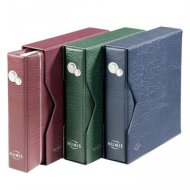 LEUCHTTURM. Альбом для монет Numis с 5-ю разными листами, с защитной кассетой, серебряное тиснение