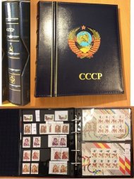Альбом для марок, блоков и малых листов СССР фирмы Leuchtturm (Германия) системы OPTIMA